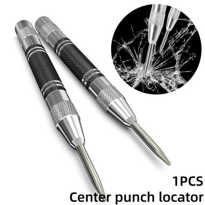 Automatic Centre Punch General Woodworking Metal Drill Adjustable Spring Loaded Automatic Punch Hand Tools for Metal Wood Glass