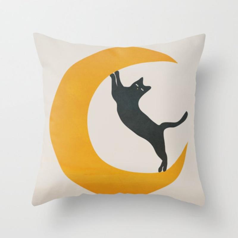 Modern Minimalist Abstract Pillow Cover Minimalist Geometric Peachskin Velvet Cushion