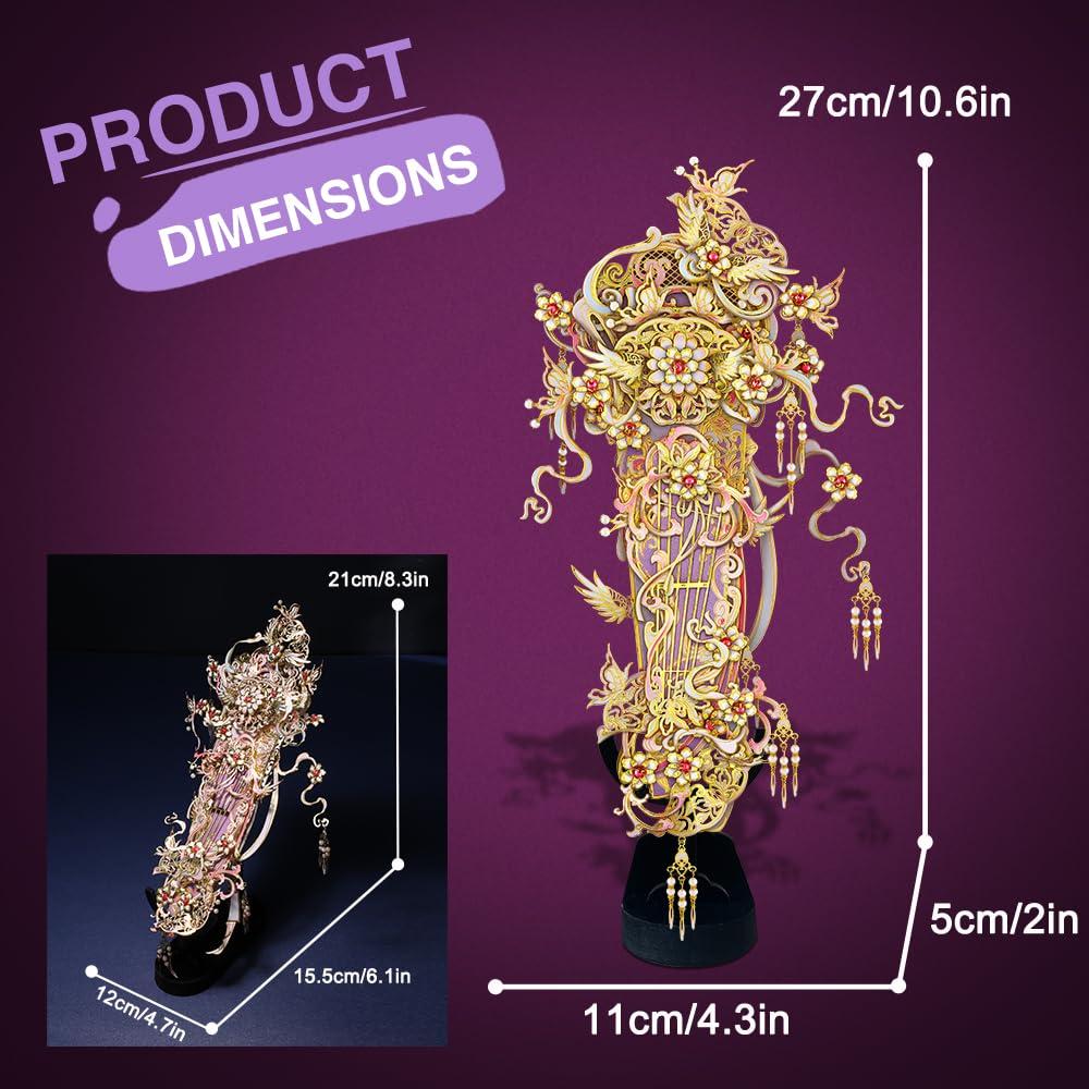 Piececool 3D Puzzle Aurora Metallic Nano Puzzle 3D Metal Puzzle Metal Model Assembly Kit No Glue Required 2 Star Difficulty Level For Intermediate