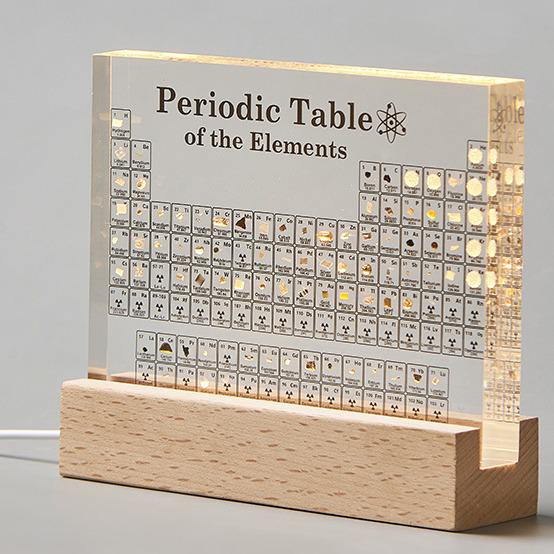 3D Periodic Table Desktop Ornament - High-Definition Study Gift