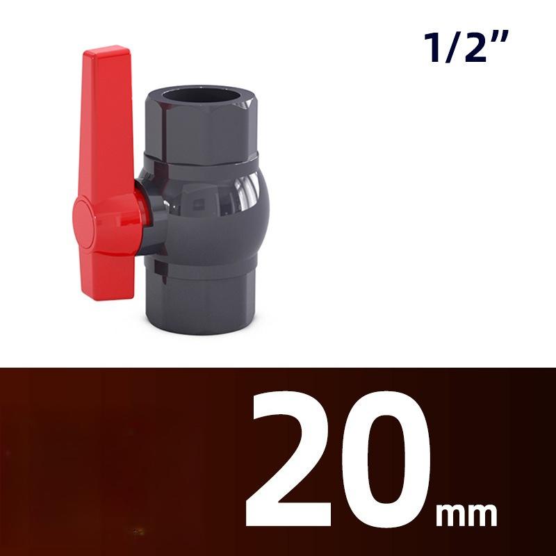 Factory PVC Water Supply Ball Valve, Chemical-grade Switch, Socket Plastic Valve, Outlet Control Valve, 1/2'' to 20mm 25mm 32mm