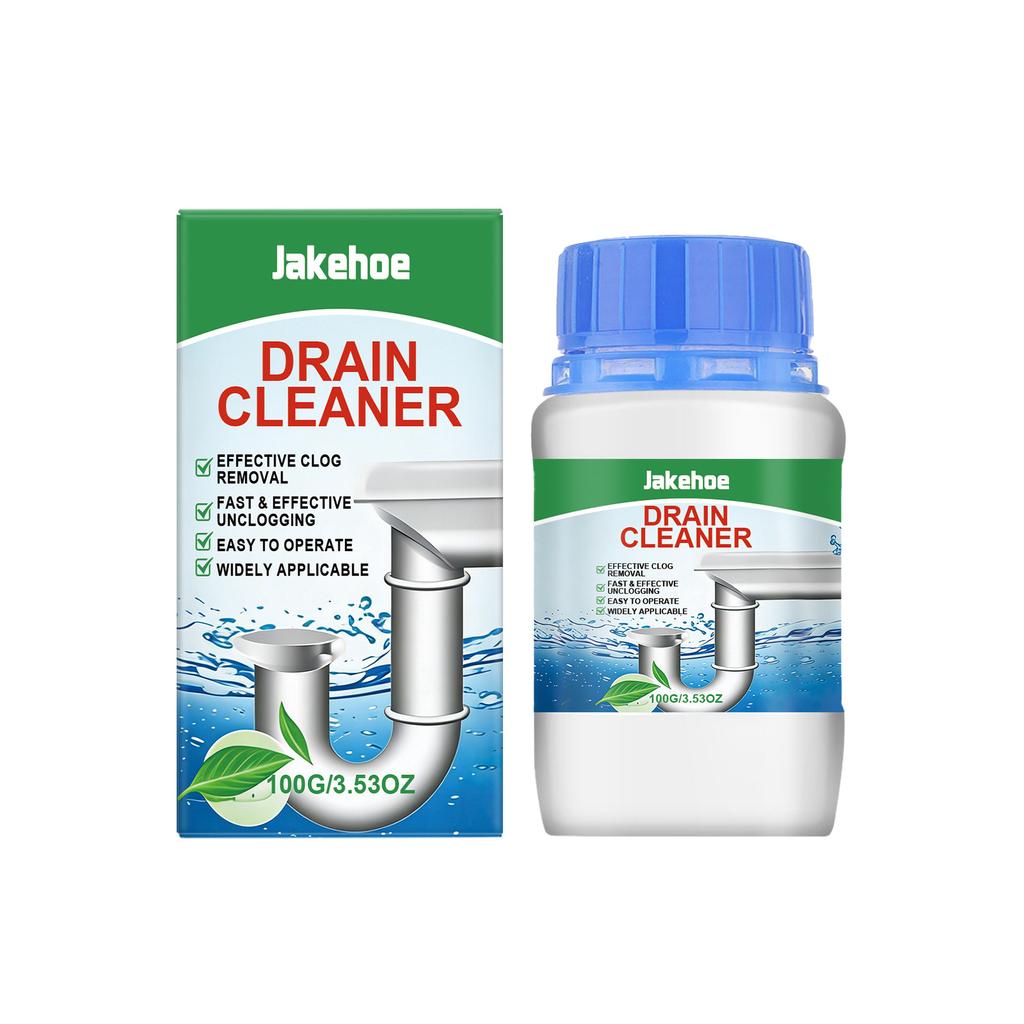 JAKEHOE Drain Cleaner for Kitchen Sink, Bathroom, Toilet - Fast Clog Remover, Deodorizer & Pipe Descaling, Portable Household Solution