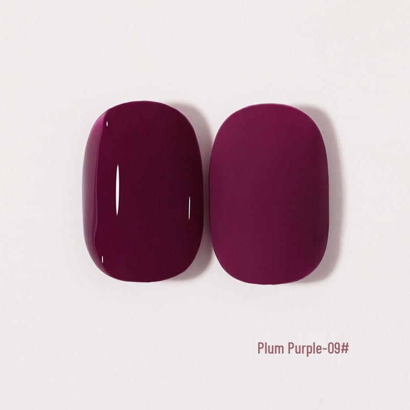 2024 Trendy Glitter Nail Gel Polish Set In Grape and Plum Purple for Salons