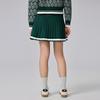 Kappa 1916 Series Retro Sports Pleated Skirt Soft Breathable Tennis Skirt Casual Short Skirt Women Skirts Green K0E82QQ20