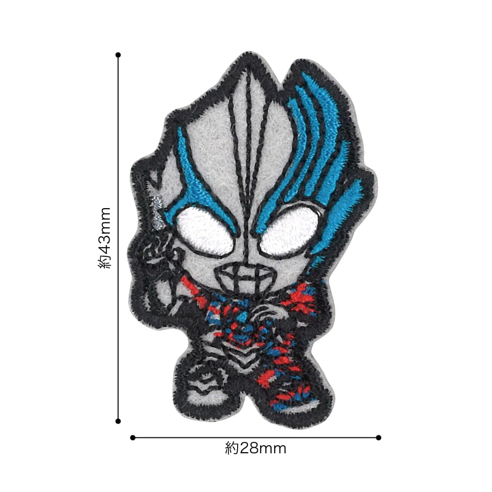 Pioneer Ultraman Blazer Patch 1 piece Width x Height dual use type 2.8cm 4.3cm Sticker/Iron PU3501-PU64