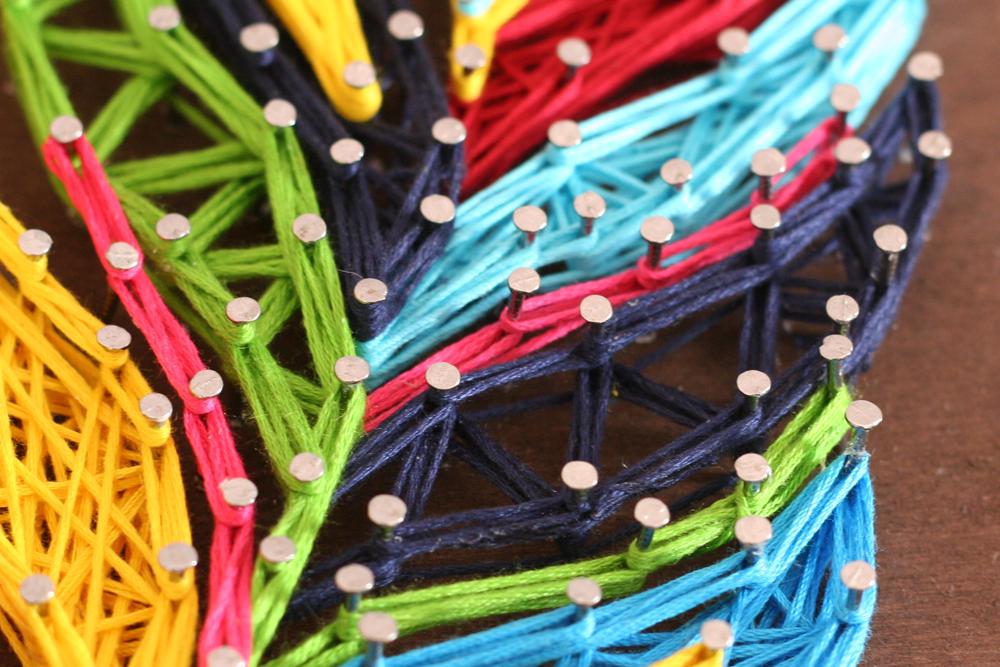Set of String Art Outline Art Handmade