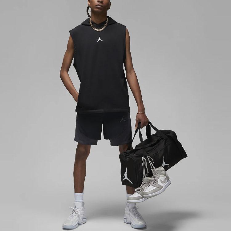 New Jordan Dri-FIT Sport Men's Knitted Sleeveless Hoodie Black DZ0572-010