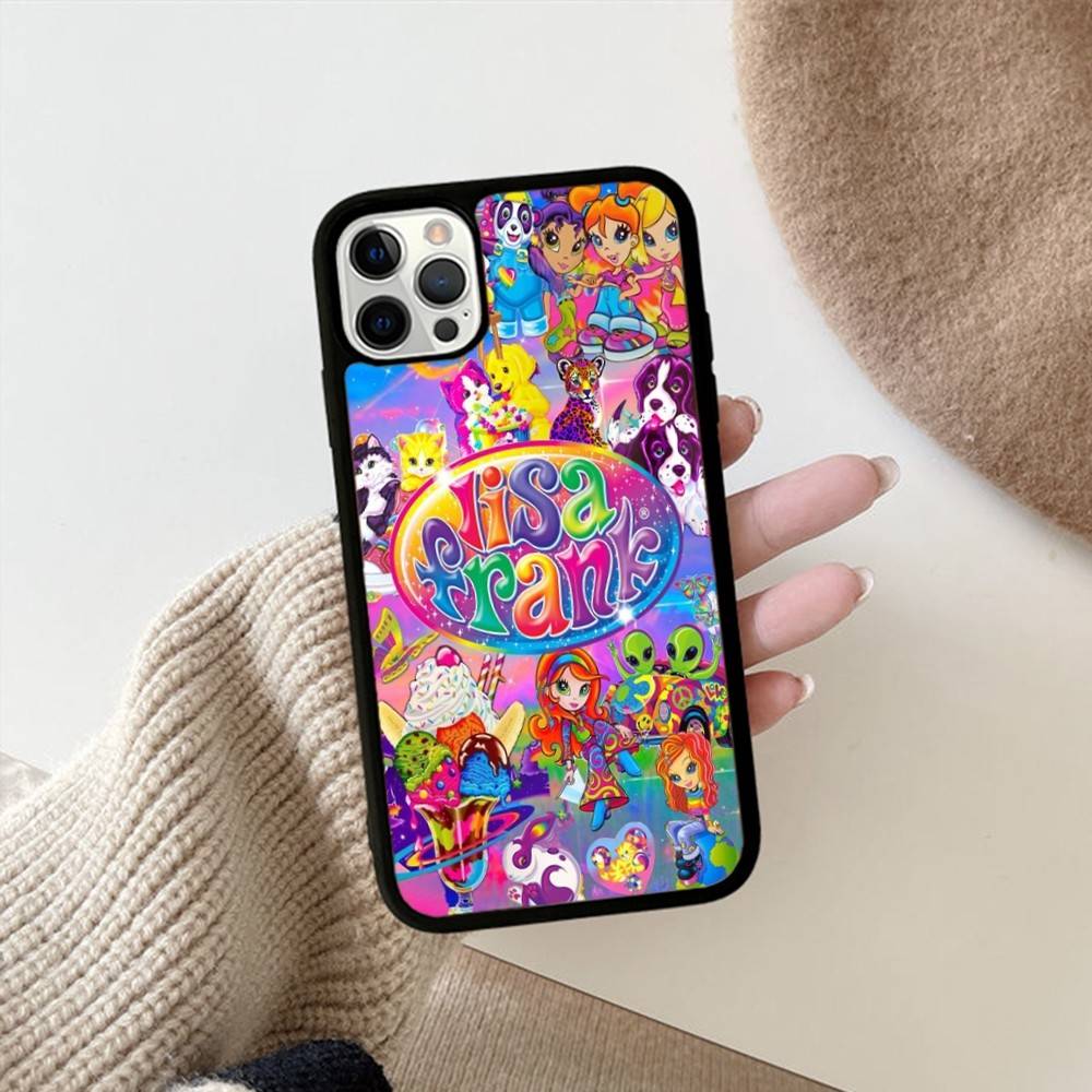 Lisa Frank Art Phone Case For IPhone 16 Pro Max 15 14 Plus 14 13 12 11 17 PC+TPU Cases Back Cover