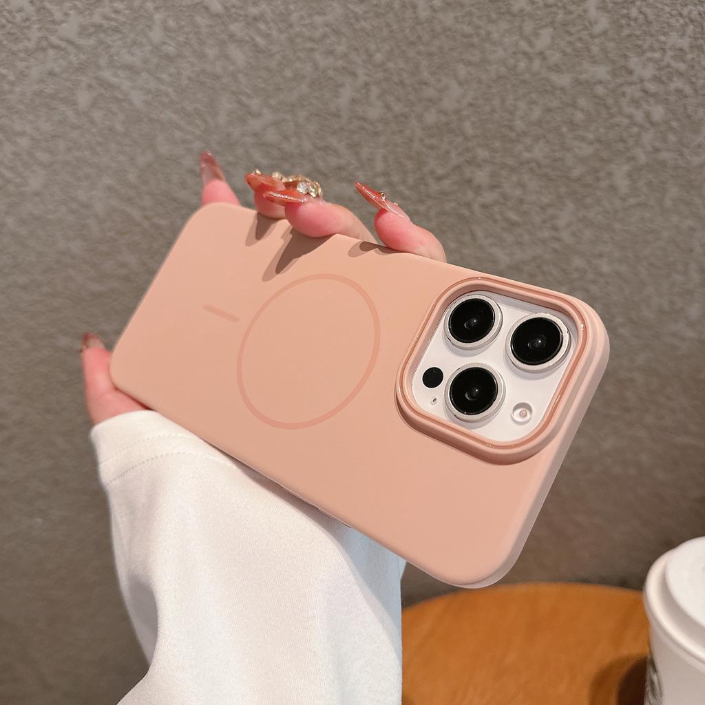 Applicable To IPhone16 Mobile Phone Case MagSafe Magnetic Suction Apple 14promax Matte Skin Feeling Full Inclusive Protective Case