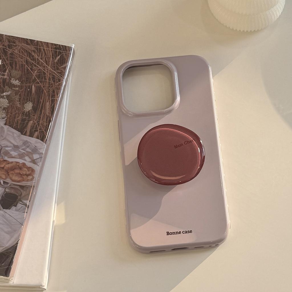 Crystal bracket Apple 17Pro Max mobile phone case iphone16 is suitable for 12 temperament ins wind simple 15 soft 13