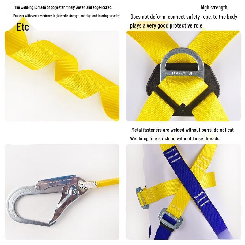 Jiemengzhe Five-Point Safety Harness for High-Altitude Work