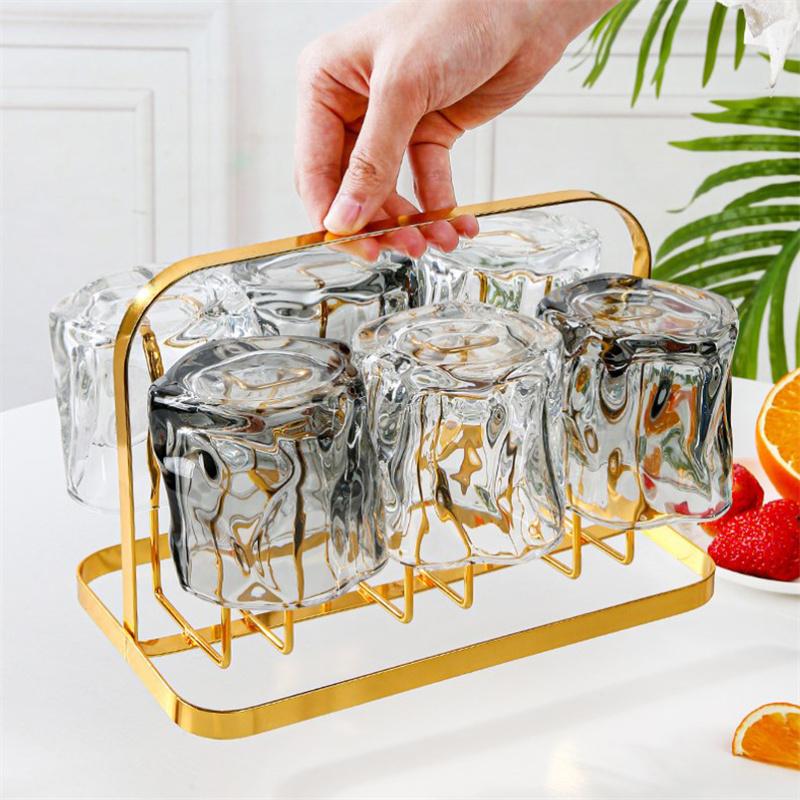 Mug Organizer Metal Cup Drying Rack For Countertop Drainer Stand Glass Bottle Holder Coffee Mug Holder For Office Coffee Mugs