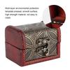 Vintage Kleine Schatztruhe Dekorative Holz Schmuck Schlossbox Geschenk Etui (Kupfermünze)