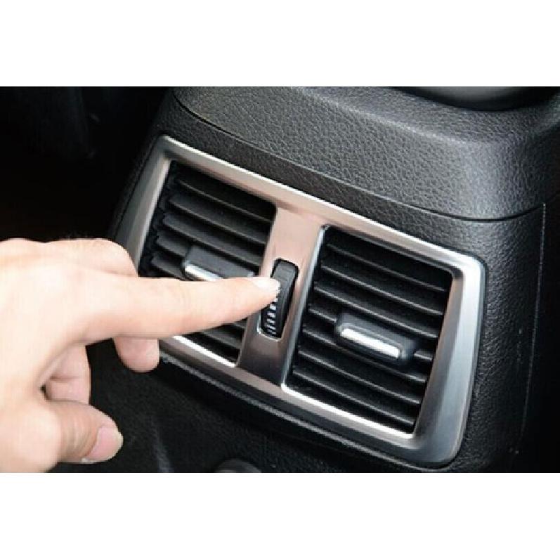 For BMW 2 Series Touring Matte Silver Frame Trim Inner Rear Seat Air Outlet Vent