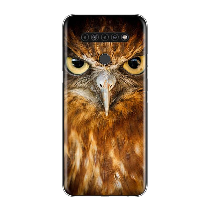 Camouflage Owl Animal For LG V60 V50S V50 G8X G8S G8 G7 ThinQ 5G K61 K51S K41S K30 K20 Q60 Q9 Soft Phone Case