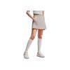Training Series Solid Color Mid Waist Soft Breathable Versatile Casual Skirt Women Skirts Pearl-Gray 962527201-1