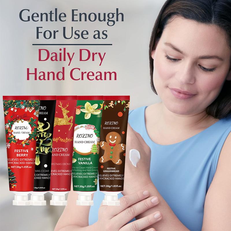 Christmas Hand Cream Long-lasting Moisturizing and Hydrating Autumn and Winter Anti-cracking Small Tube Set