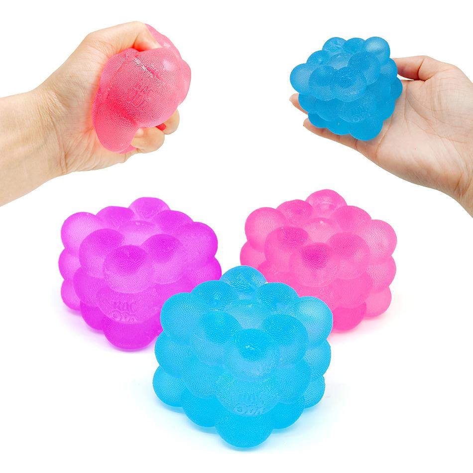 Colorful New three-dimensional candy kneading music adult kids Stress Relief Squeeze sensory Toys Decompression Simulation Cube