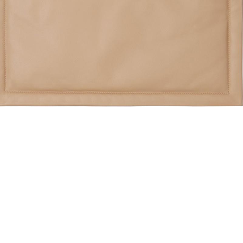 Burberry Olympia Scarf Style Leather And Sheepskin Clutch Women Clutch Cool-Beige 80465351