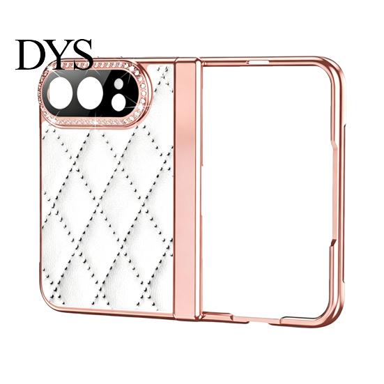 Foldable Phone Accessory Faux Leather Case for IPhone-Duo, with Screen Protector & Hinge Durable Protection, Rhinestone Cover, Anti-Scratch Anti-Drop