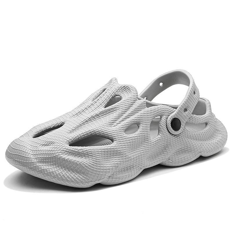 Summer Hollow Slippers Sandals Dual-purpose Foreign Trade Men's Lightweight Coconut Hole Shoes Trendy Versatile