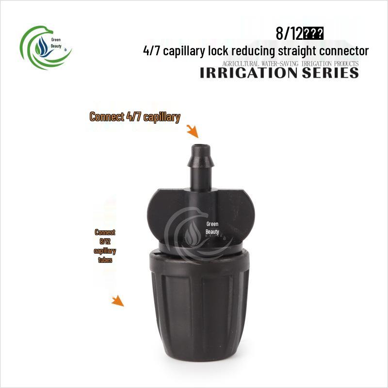 Capillary Fittings Set: 8/12 Straight, Elbow, Tee, 9/12 Connector, Garden Irrigation Auto-Watering