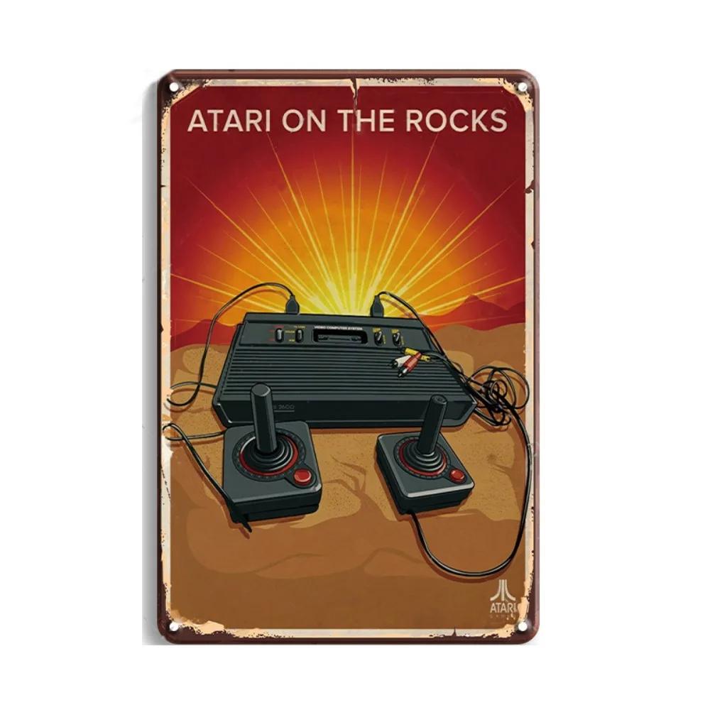 Arcade Game Reproduction Metal Sign Vintage Wall Plates Decor Retro Metal Poster Wall Tin Plates