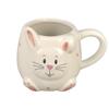 Ceramic Rabbit Mug Creative Ceramic Mug Cartoon Cute Three-dimensional Animal Mug Hand-painted Ceramic Drinking Cup