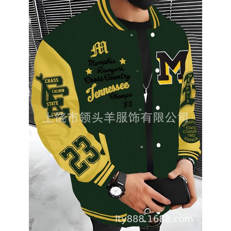 Mens Casual Hoodless Jacket Loose Fit Streetwear Style Outerwear Teens Adults