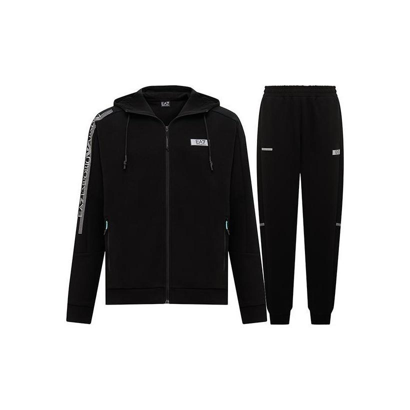 EMPORIO ARMANI EA7 SS24 Casual Sportswear Men's Black 3DPV61-PJUWZ-1200