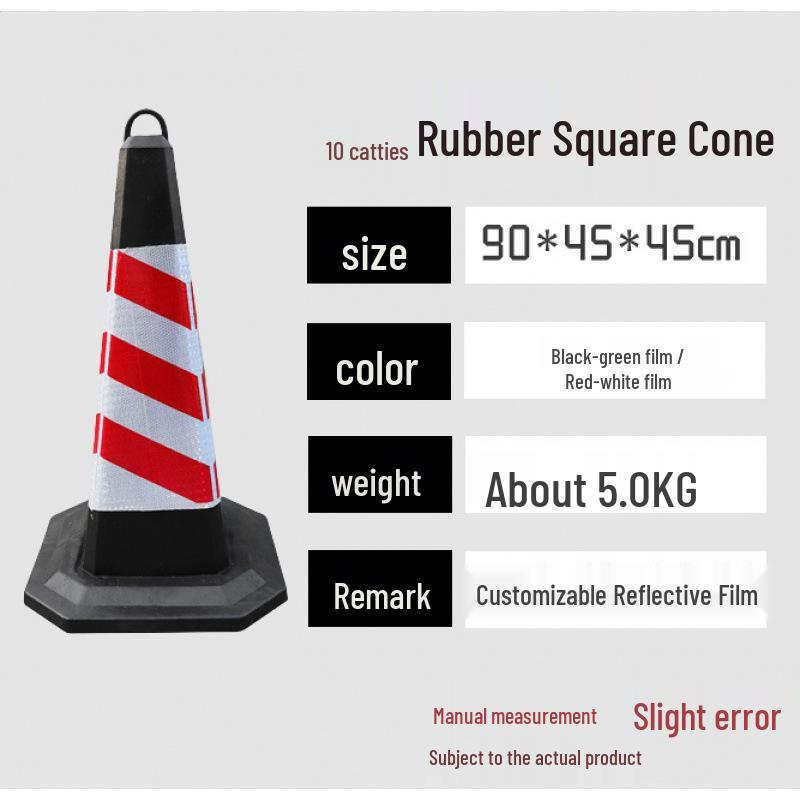 70cm No Parking Rubber Traffic Safety Cone