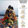 1Pc Lego Style Superhero Ensemble Flannel Fleece Blanket Soft Warm Throw Blanket For Sofa Bed Couch Home Decor Travel Nap Blanket Xmas Gift Q1576