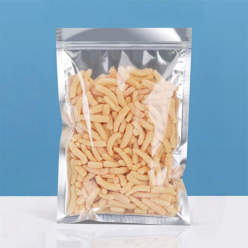100 Transparent Aluminum Foil Self-Sealing Bags, Food-Grade Storage Bags, Reusable Packaging Bags, with Customizable Logo
