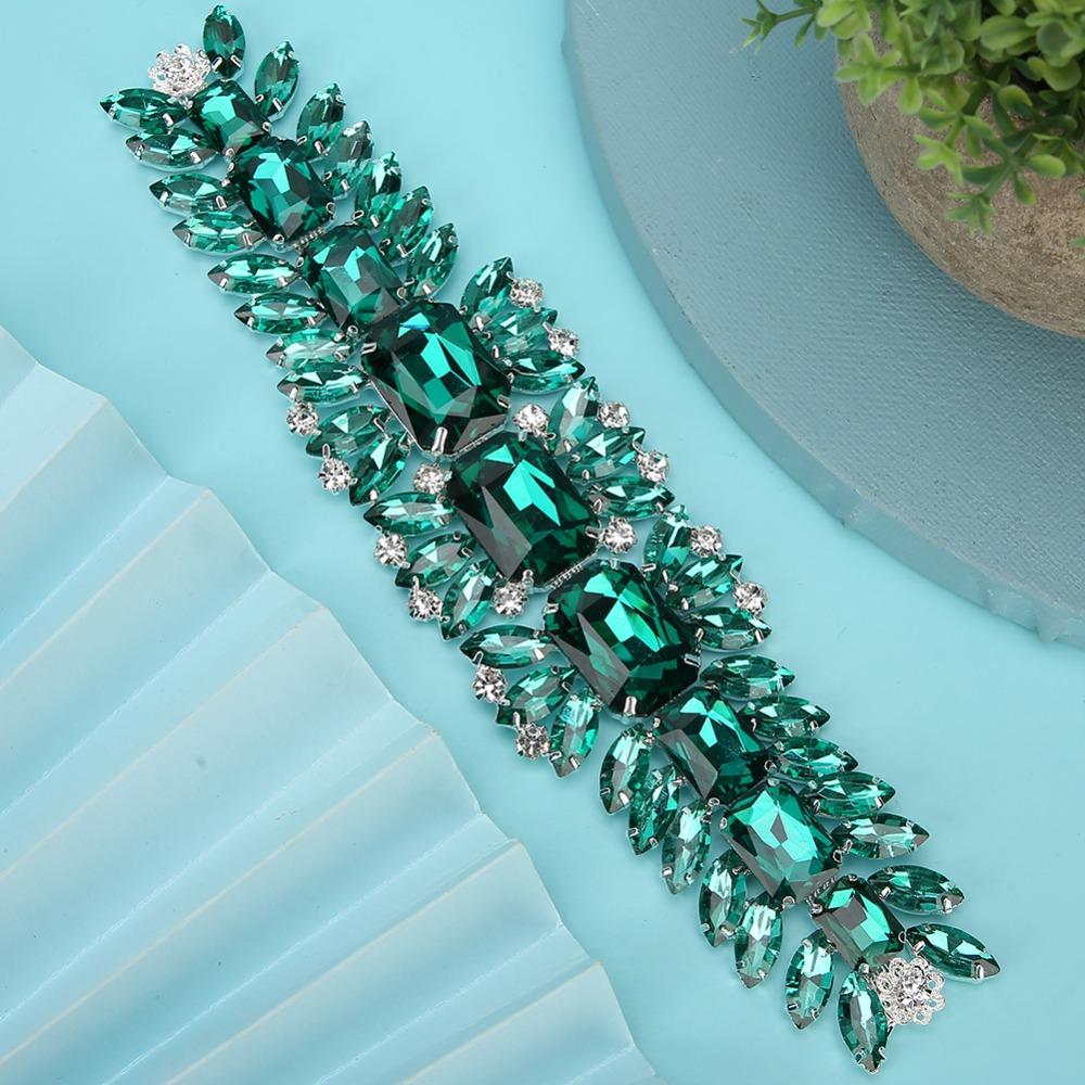 2 Stück Enge Kette Kristall Strasskette Funkelnde Strass-Applikation Kleidung DIY