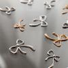 10Pcs Kawaii Bowknot Metal Gold Silver Nail Charms 3D Alloy Bow Tie Jewelry Nail  Decoration Manicure Accessories