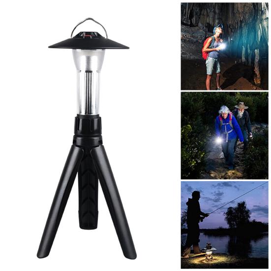 Mini Desktop Tripod 45661 Screw Camping Lamp Bracket USB Rechargeable