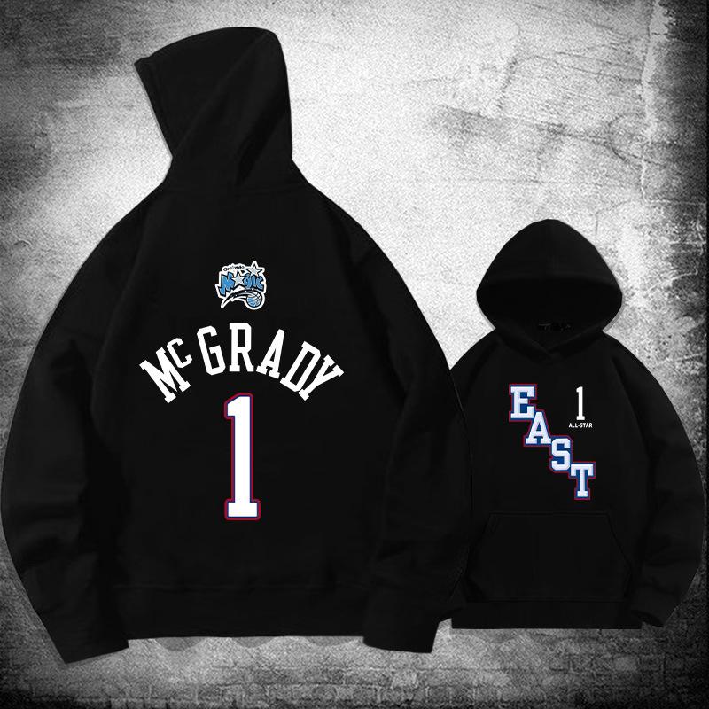 All-Star No. 1 hooded sweater men s and women s youth trendy basketball sports loose training jacket 155XXS