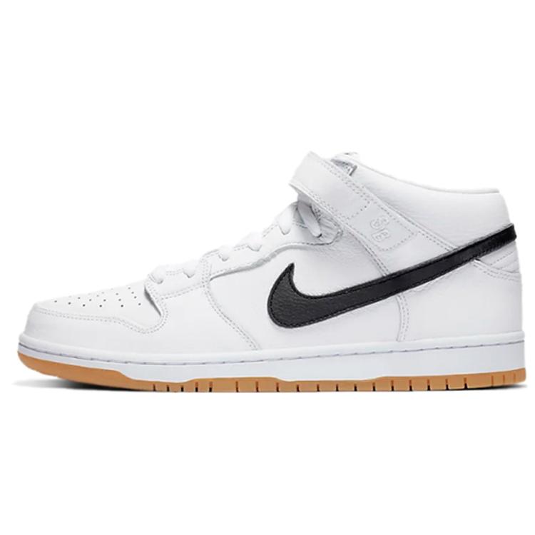 New Nike Sb Dunk Mid Orange Label White CD6754-100