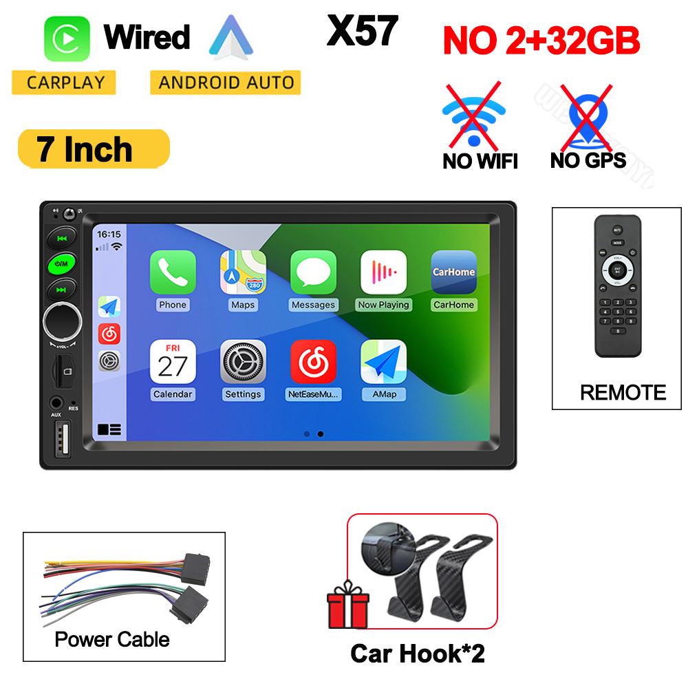 

7/9/10 дюймов Универсальный Android 13 Автомобильный Радиоприемник 64G Авторадио Беспроводной Carplay Android Auto 2Din Автомобильный Радиоприемник GPS BT Центральный Мультимедиа