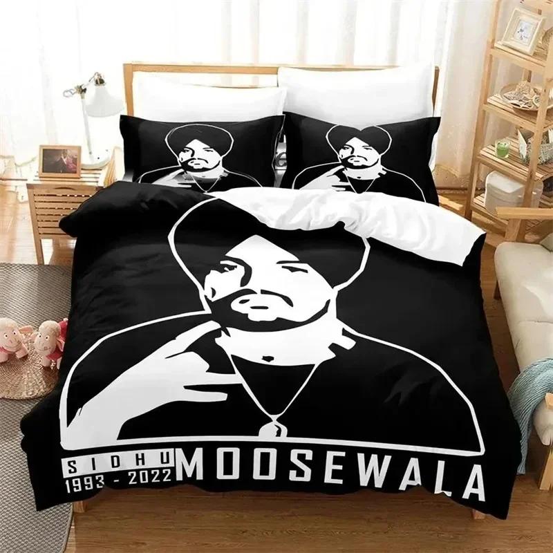 Luxury New 3D Print Sidhu Moosewala RIP Bedding Sets Exquisite Bed Supplies Set Duvet Cover Bed Comforter Set Birthday Gift