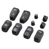 Moto Accessory Black Chrome Hand Control Switch Housing Buttons Caps For Harley Touring Electra Street Glide CVO 2014-2018 New