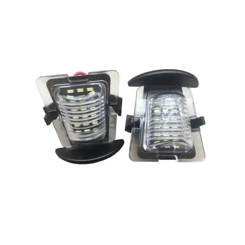 New 12-24V for Car Rear Bumper License Plate Holder for 2Pcs Signal Lamp LED Light  Wrangler JK JL 2007-2019 Car Accessories