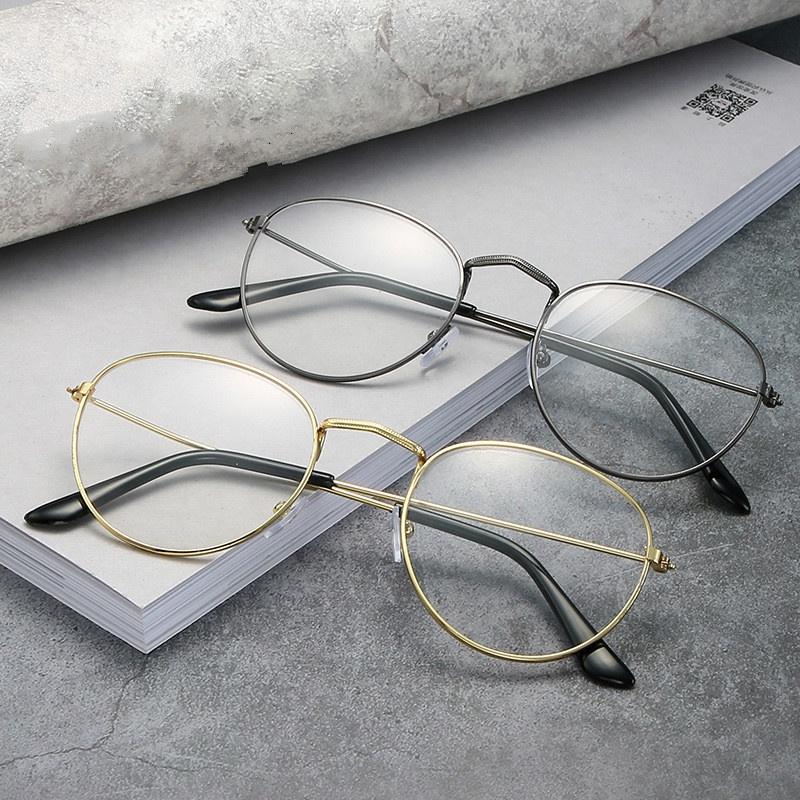 Classic Round Shape Reading Glasses Metal Material Frame Clear Glasses Men Glasses MIRROR Men Women Eye Glasses for Women