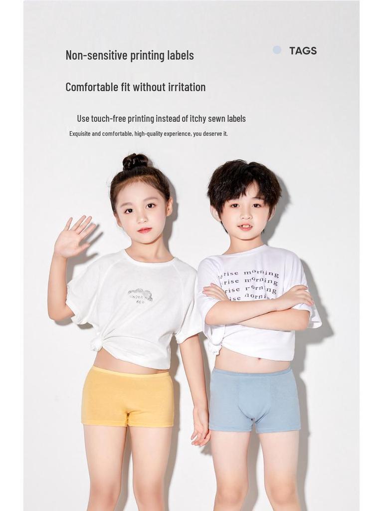 Kids' Disposable Cotton Underwear - Portable Travel Boxer Shorts