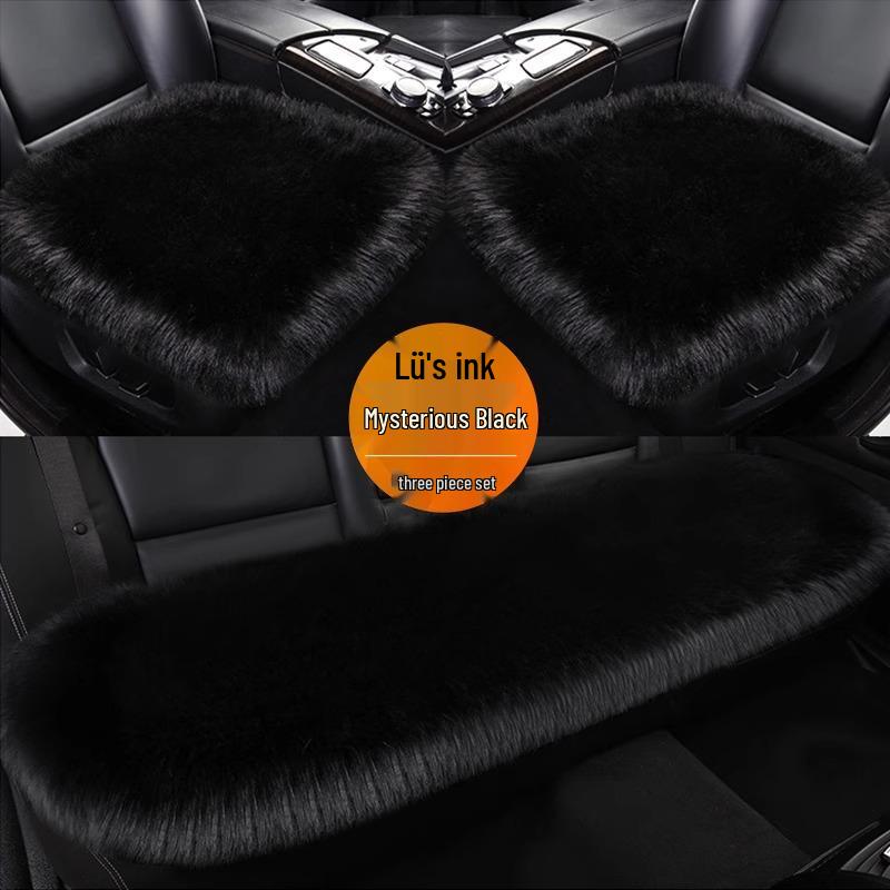 Winter Furry Car Seat Cushion for Women - Rear/Sedan Use