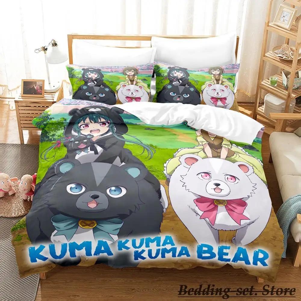 Comfortable Anime Print Bedding Set With Duvet Cover And Pillowcases Single Twin Full Queen King Sizes For Adults And Kids