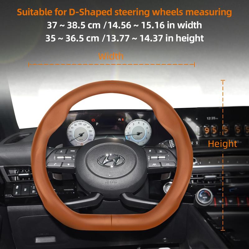 Nouă husă din piele pentru volan pentru Hyundai I30 Tucson I20 Accent I10 I40 Kona Ix35 Grand Elantra Solaris Creta Getz Ix25 Santa