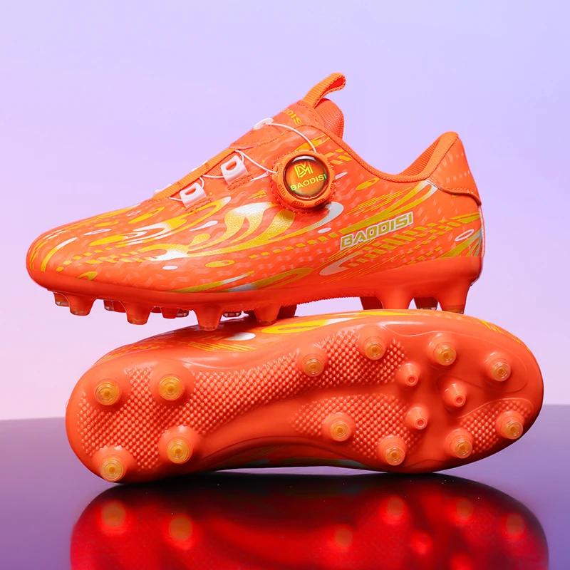 New Children Football Boots Society Cleats Soccer Shoes Professional Boys Girls Football Field Boots Original Non Slip Sneakers