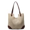 Straw bag women's large-capacity new summer versatile shoulder tote bag vacation beach woven bag