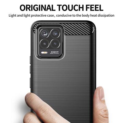 Silikonové pouzdro a kryt pro Oppo Realme 8 7 Pro, nárazuvzdorné, z uhlíkových vláken, měkké, s motivem srdce, Realme 8 Pro